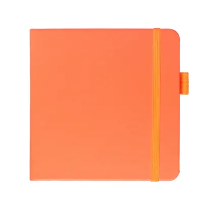 Скетчбук 12*12 80л "Sketchmarker"  неоновый коралл, 140г/м2, слоновая кость, тв.обл. - фото 2