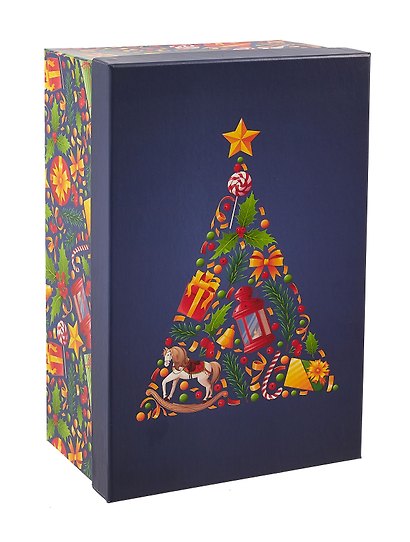 Коробка подарочная "НОВОГОДНЯЯ ИГРУШКА" 26*17*11см, Новый год, картон - фото 1