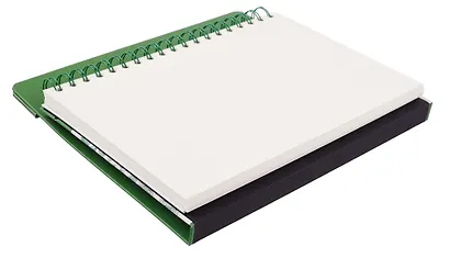 Скетчбук для графики 17,5*25 40л "Ладога" зеленый, жестк.обложка, настольный, 160г/м2, 100% целлюлоза - фото 4