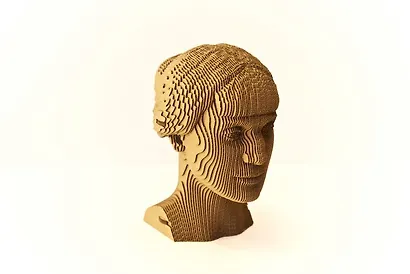 Конструктор из картона Декоративный бюст - 3D Ахматова - фото 5