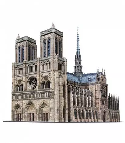 Сборная модель из картона Нотр-Дам де Пари (Notre Dame de Paris) 1/200 - фото 1