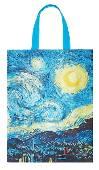 Сумка-шоппер Винсент Ван Гог Звездная ночь (ПВХ) (25х35х12) (12-PhoenixBag-1) - фото 1