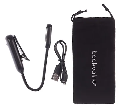 Мини-лампа LED для чтения (черная) (micro USB) (коробка) - фото 2