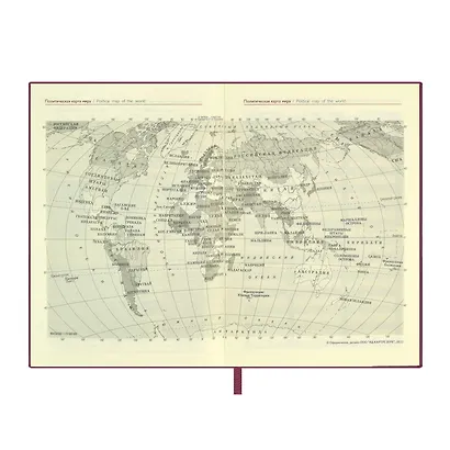 Ежедневник недат. А6+ 126*174 160л "Кассандра" бордовый, кожзам, мягкий переплет, блинт.тисн, тонир.блок, ляссе - фото 8