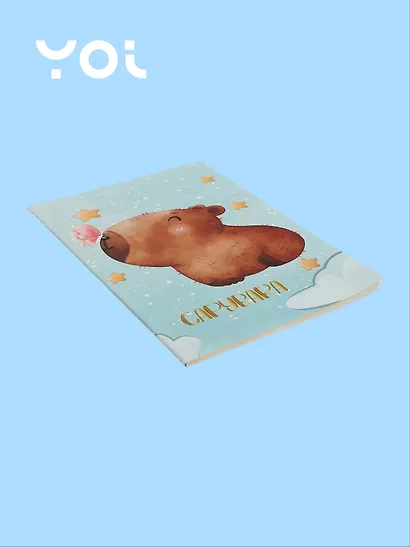 Тетрадь в клетку Yoi, "Капибара", 32 листа, в ассортименте - фото 4