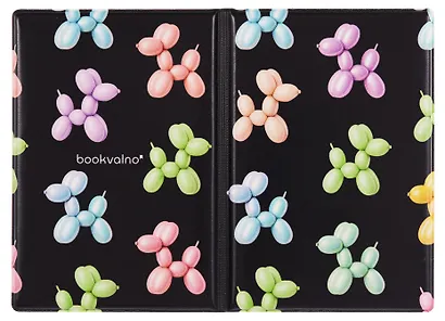 Обложка для паспорта Дутые собачки паттерн (синий) - фото 2