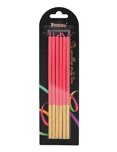 Набор свечей для торта Red (красные) (6шт) (15см) (12-7color-candle_15) - фото 1