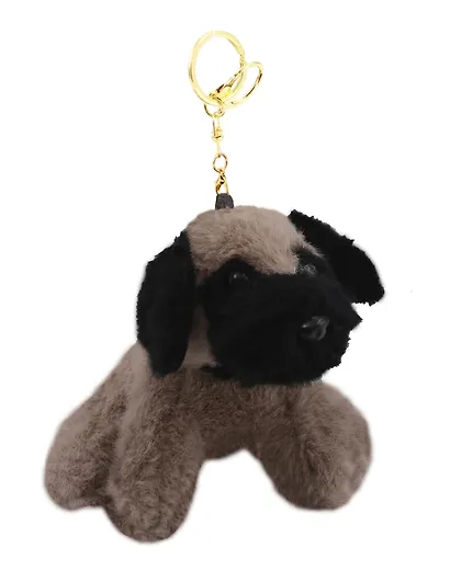 Брелок Мопс (плюш) (12см) (15-3307019599-16) - фото 1