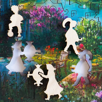 Пазл деревянный Домик в сирени DaVICI 160 элементов - фото 3