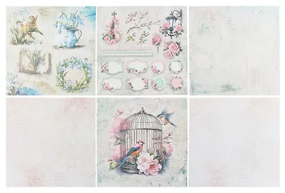 Бумага для скрапбукинга "Остров сокровищ", "Весна", 30 х 30 см, двусторонняя, 12 листов - фото 4