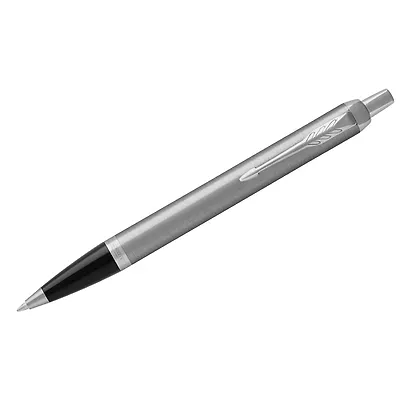 Ручка подарочная шариковая синяя, IM Essential Stainless Steel CT, Parker - фото 4