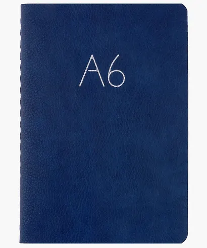 Записная книжка А6+ 60л кл. "Format. No 3" иск.кожа, интегр.переплет, тиснение фольгой - фото 2