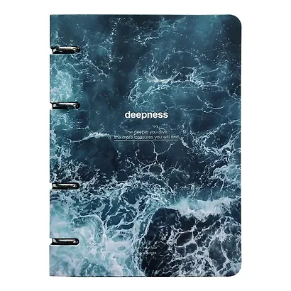 Тетрадь на кольцах «Ocean. Пучина» 80 листов в клетку, А5, сменный блок - Be Smart - фото 5