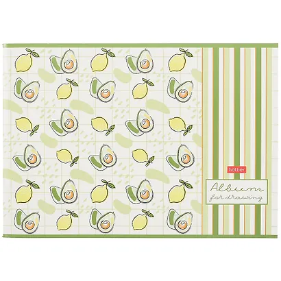 Альбом для рисования Hatber, "Фруктис", А4, 24 листа, на скрепке, в ассортименте - фото 1