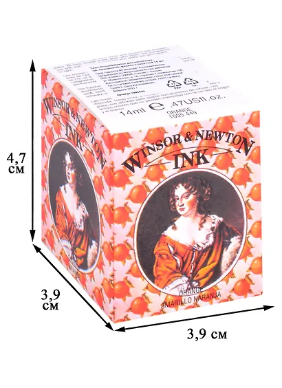 Тушь художественная Winsor&Newton, 14 мл, оранжевая - фото 2