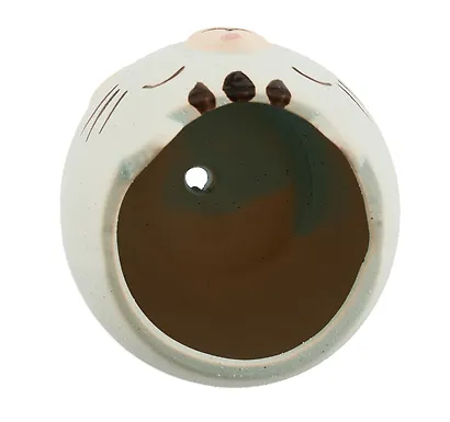 Кашпо Котик с закрытыми глазками (керамика) (8х8) (12-06650-202306-104) - фото 6