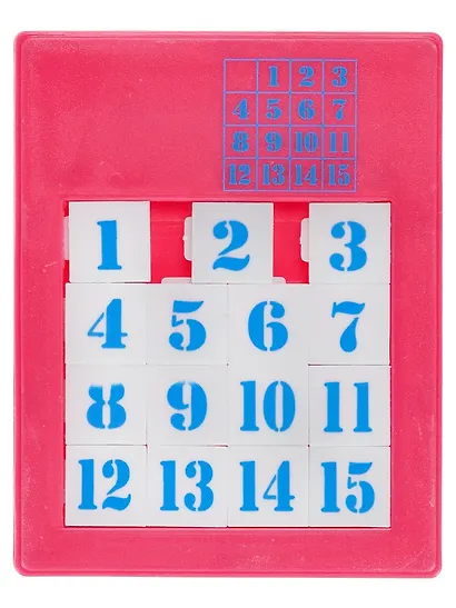 Головоломка "Пятнашки", 15 элементов, 2 цвета микс - фото 4