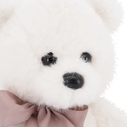 Мягкая игрушка Тёпа с бантом (25см) (белый) (4/32) (OT8017/25-2) - фото 4