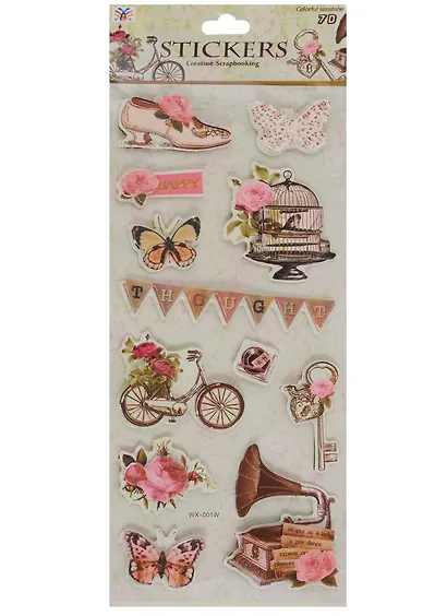 3D Наклейки Счастье (WX-001W) - фото 1