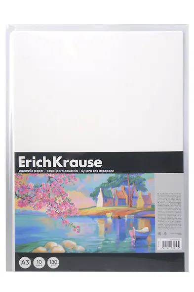 Папка для рисования акварелью А3 10л "Art Spirit" пластик.папка, ErichKrause - фото 1