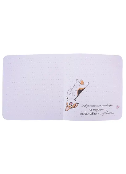 Записная книжка 130*130 32л тчк. "Корги" карт.обл., дизайнерск.внутр.блок, ассорти - фото 5