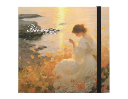 Скетчбук "Blooming girl" 230*220, 50 листов, 160г/м2, твердая обложка, в ассортименте - фото 5