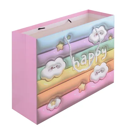 Пакет А4 26*32*12 "Cute clouds" дет., бум.мат.ламинат, горизонт., ассорти - фото 2