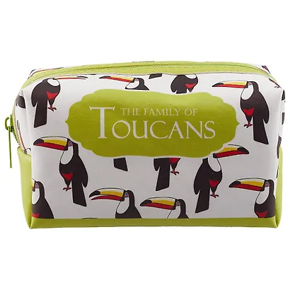Косметичка на молнии Toucans (Туканы) (16х8) (ПВХ бокс) - фото 2