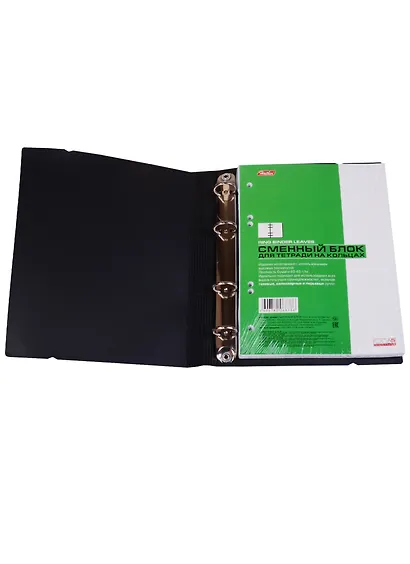 Тетрадь на кольцах в клетку Hatber, Metallic, 120 листов, в ассортименте - фото 4