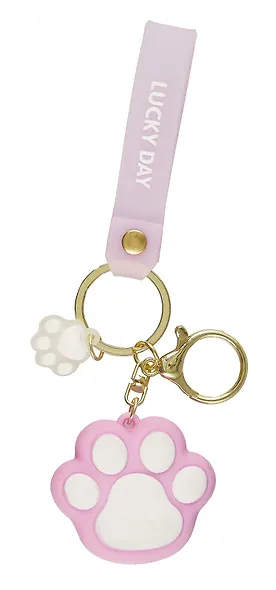 Брелок Лапка (пастель) (ПВХ) (5см) (12-01534-B23) в ассортименте - фото 3