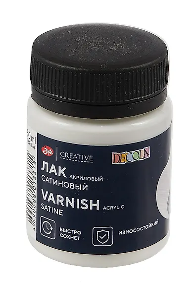 Лак акриловый 50мл "Декола" сатиновый, ЗХК - фото 1