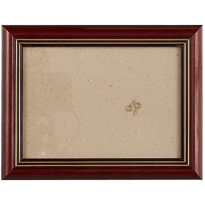 Рама со стеклом, коричневая, 13 х 18 см - фото 1