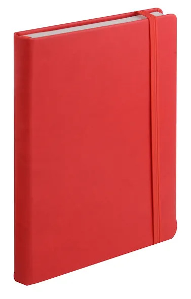 Ежедневник недат. А5 136л "JOY BOOK. Очень красный" оливковый, тв.переплет, резинка, ляссе - фото 2