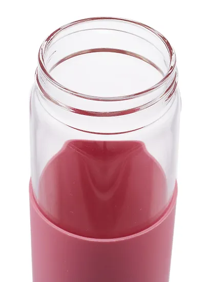 Бутылка в чехле Розовая (стекло) (500мл) (12-3307032569-2) - фото 3