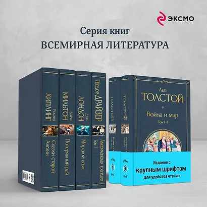 Война и мир (комплект из 2 книг с крупным шрифтом) - фото 6