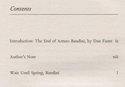 Wait Until Spring, Bandini - фото 2