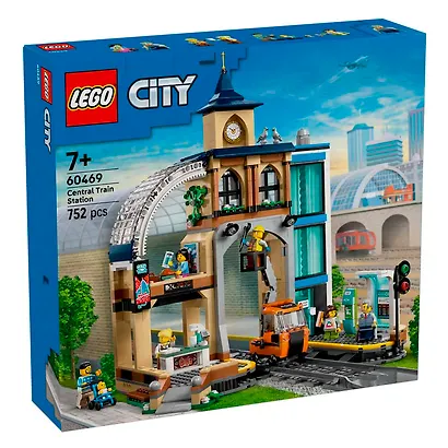 60469 Конструктор детский LEGO City Центральный железнодорожный вокзал, 752 деталей, возраст 7+ - фото 2