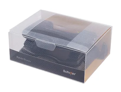 Дырокол 25 листов металл, эргономичный, с линейкой, черный, Schiller - фото 6