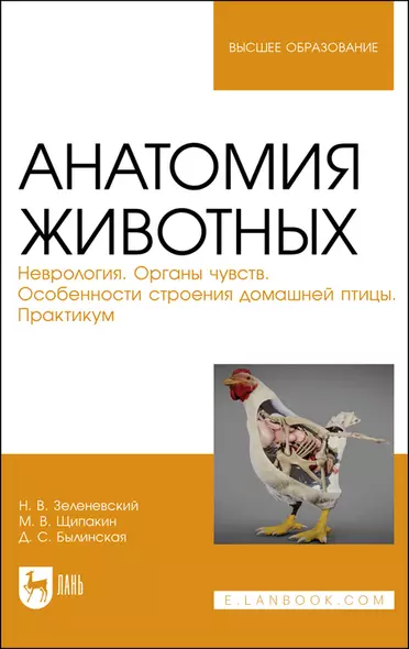 Анатомия животных. Неврология. Органы чувств. Особенности строения домашней птицы. Практикум. Учебное пособие для вузов - фото 1