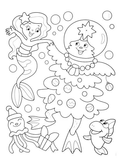 НОВОГОДНИЕ РАСКРАСКИ с блеском. НОВОГОДНИЕ КАНИКУЛЫ - фото 3