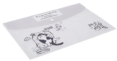 Папка-конверт А4 на кнопке "Котики", ассорти - фото 2