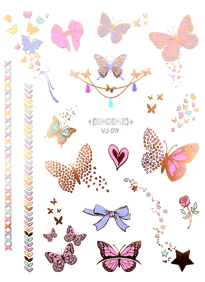 Тату "Бабочки" (микс) (12х16см) - фото 1