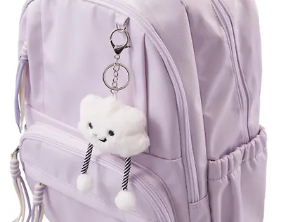 Рюкзак сиреневый "Sun Eight" 47*32*14см, 3 отделения, 4 кармана, с брелоком - фото 7