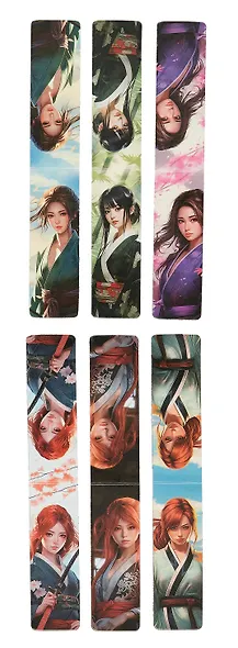 Магнитные закладки Аниме Девушки (Asian style) (6 шт) (12-Duocai-202401-2) - фото 2
