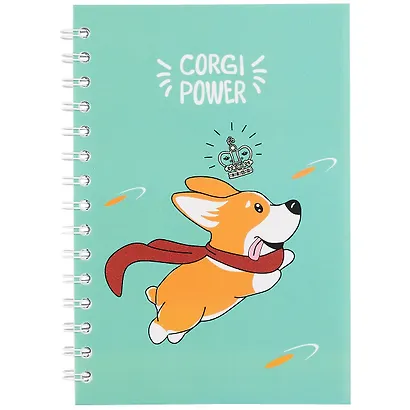 Тетрадь в клетку Hai Bin, Corgi power, 80 листов - фото 1