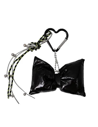 Брелок-обвес на сумку Бантик черный (12-18031-202505-S84) - фото 1