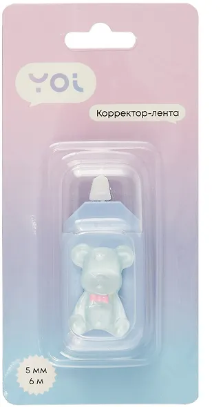 Корректор лента 5мм*6м "Прозрачные мишки" в ассортименте, Yoi - фото 10