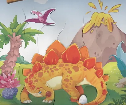 КНИЖКИ-ПАНОРАМКИ 4 разворота. ДИНОЗАВРЫ. ТАИНСТВЕННЫЙ МИР - фото 4