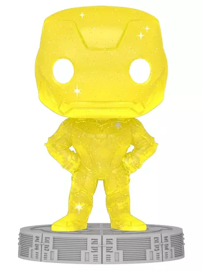 Фигурка Funko POP! Art Series Bobble Marvel Infinity Saga Iron Man Yellow w/Case - фото 1