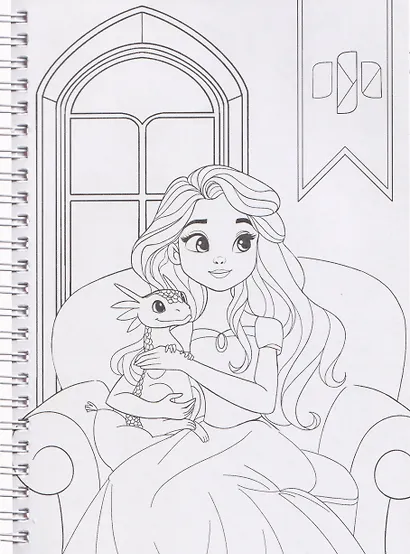 Принцессы. Раскраска - фото 4